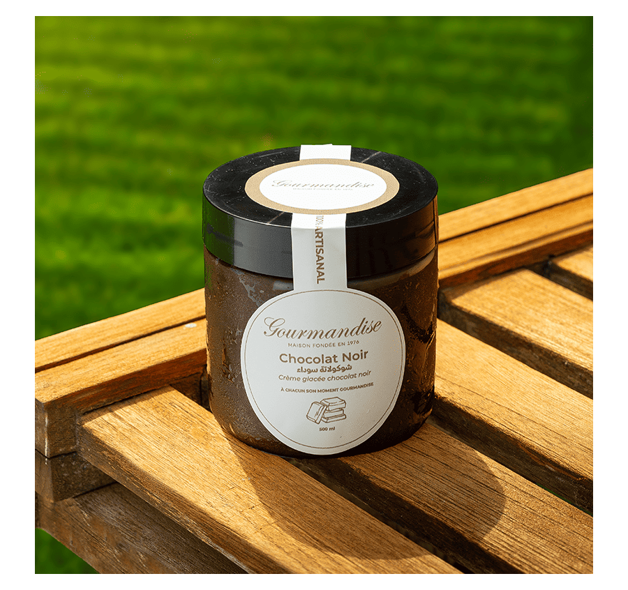 Pot de Glace Chocolat Noir 500ML