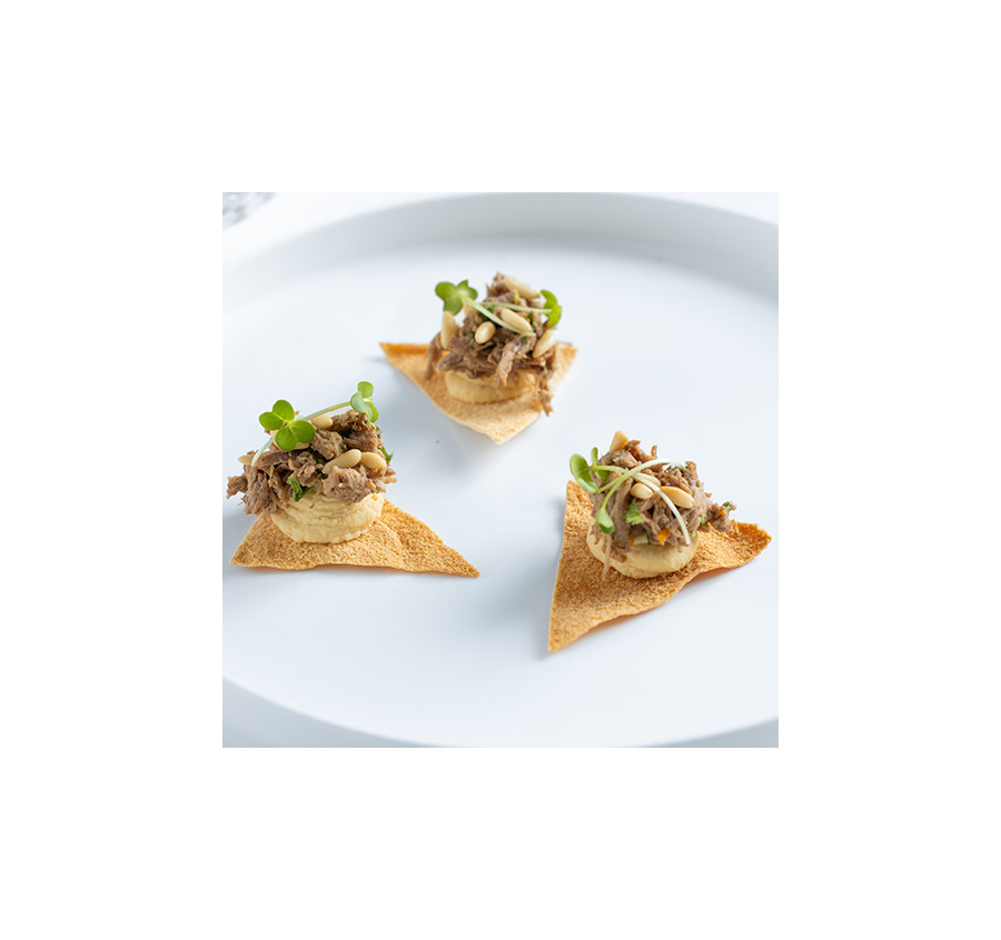 Pita Houmous agneau éffiloché