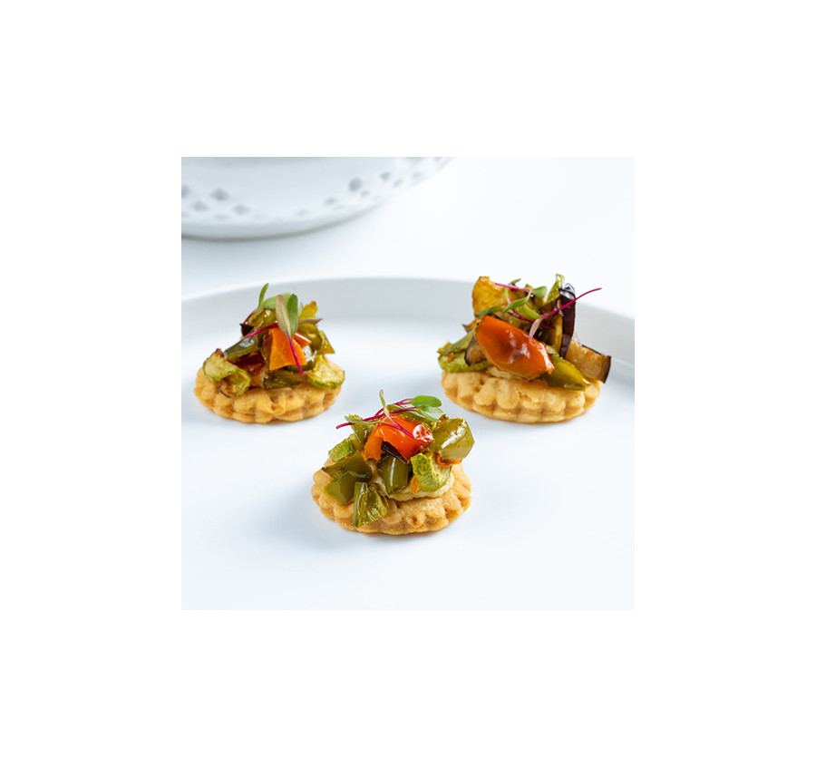 Sablé Houmous & Légumes Grillés