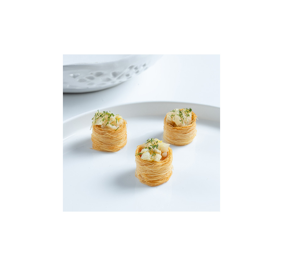 Nid de kounefa tartare de mérou