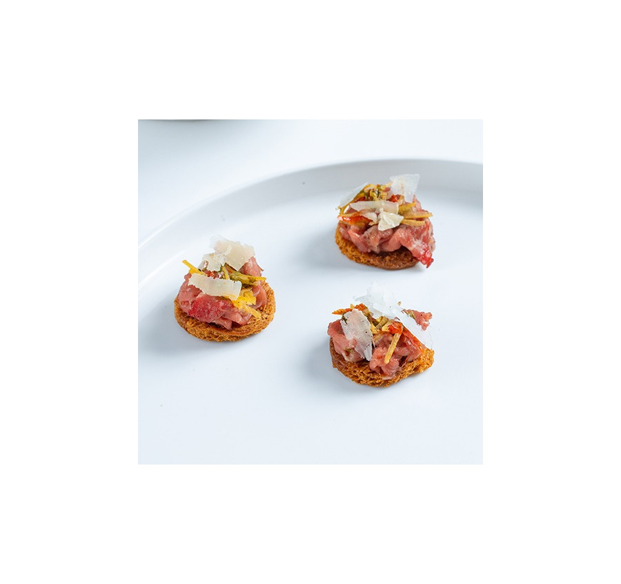 Crousti carpaccio de Bœuf Parmesan